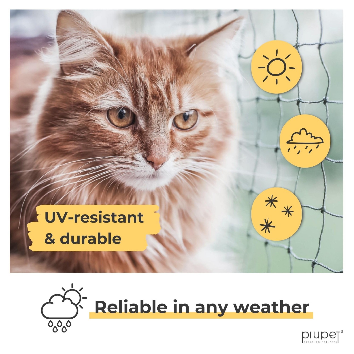 Wire Reinforced Cat Safety Net 8m x 3m: image 3