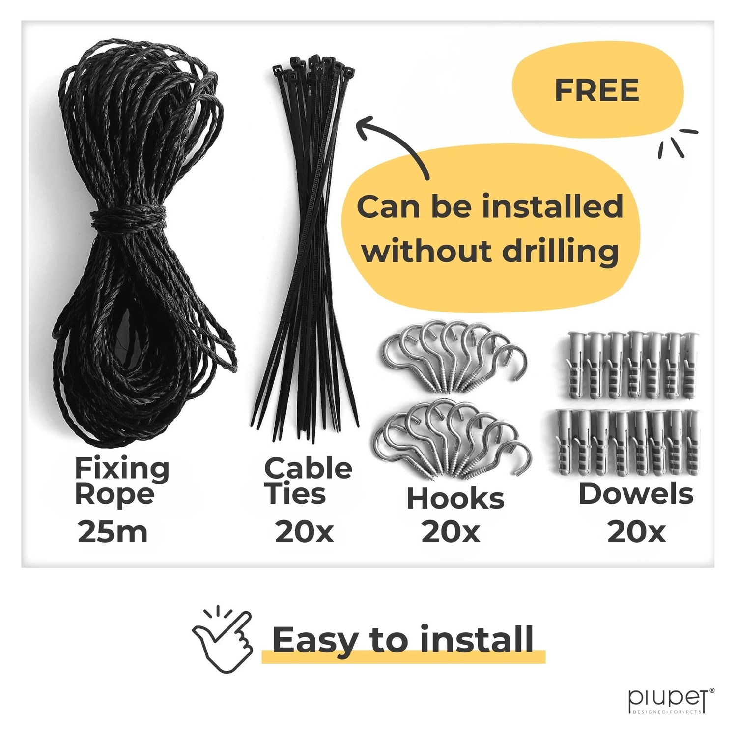Wire Reinforced Cat Safety Net 8m x 3m: image 4