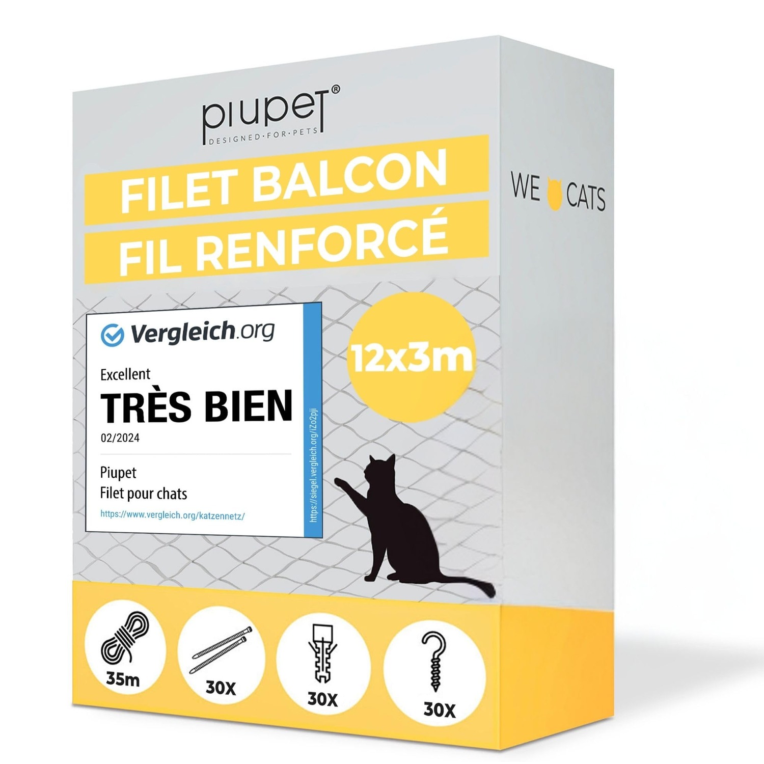 Wire Reinforced Cat Safety Net 8m x 3m: image 7