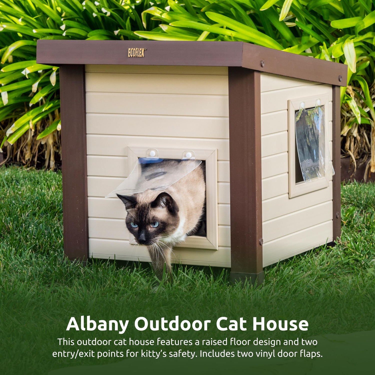 Outdoor Cat House Weatherproof Shelter: image 6