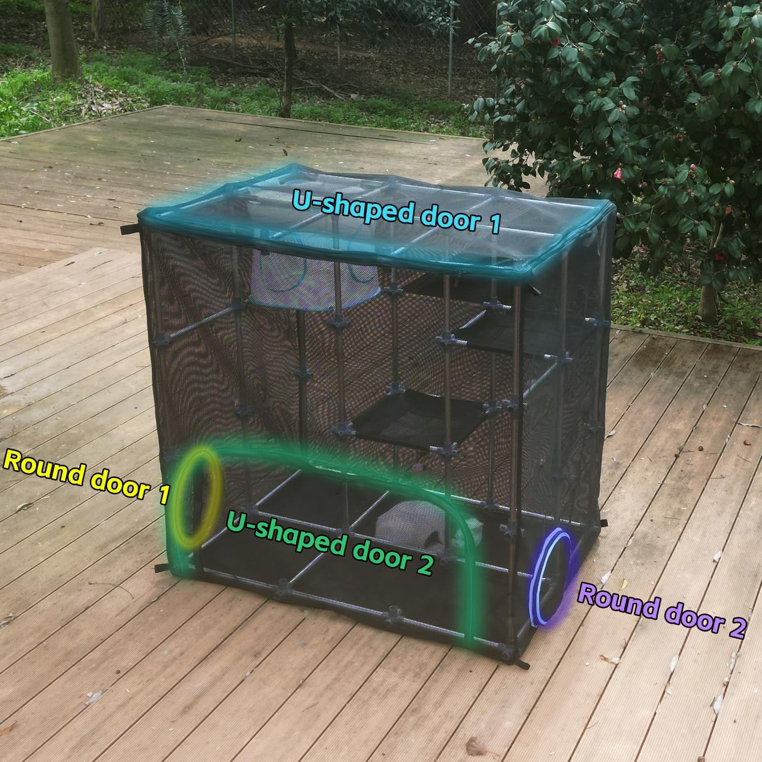 Modular Catio Mega Kit Outdoor Cat Enclosure