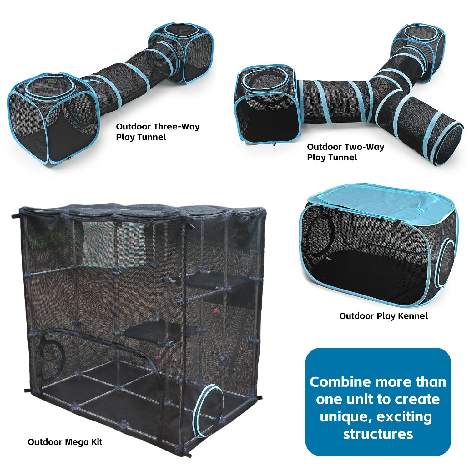 Modular Catio Mega Kit Outdoor Cat Enclosure