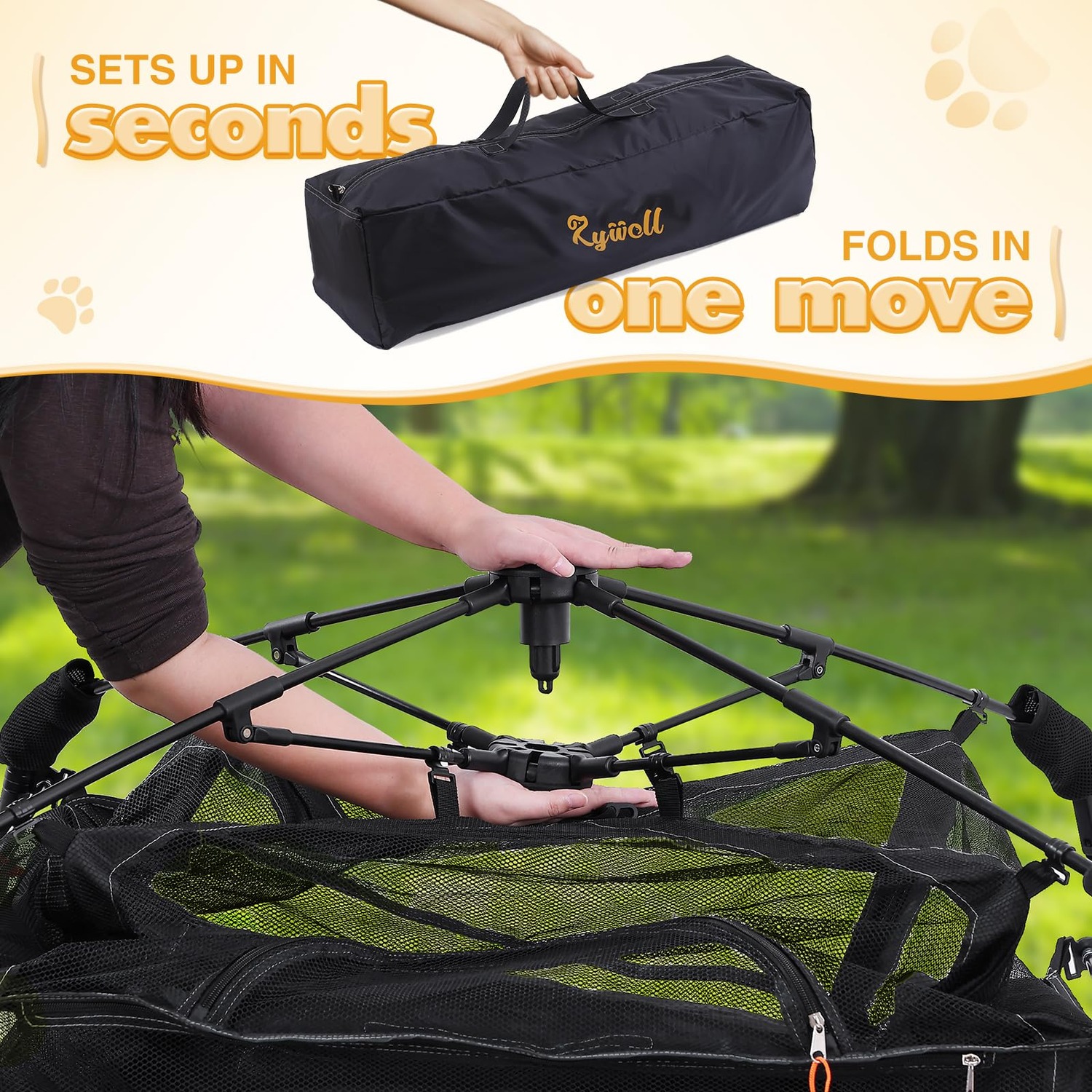 Pop-Up Cat Enclosure with Three Levels and Carry Bag: image 4
