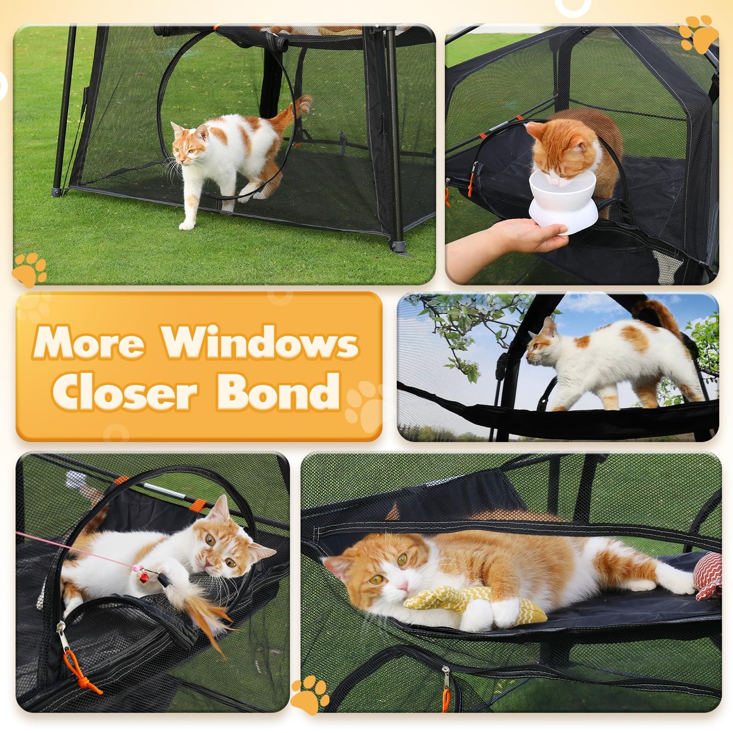 Pop-Up Cat Enclosure with Three Levels and Carry Bag: image 5