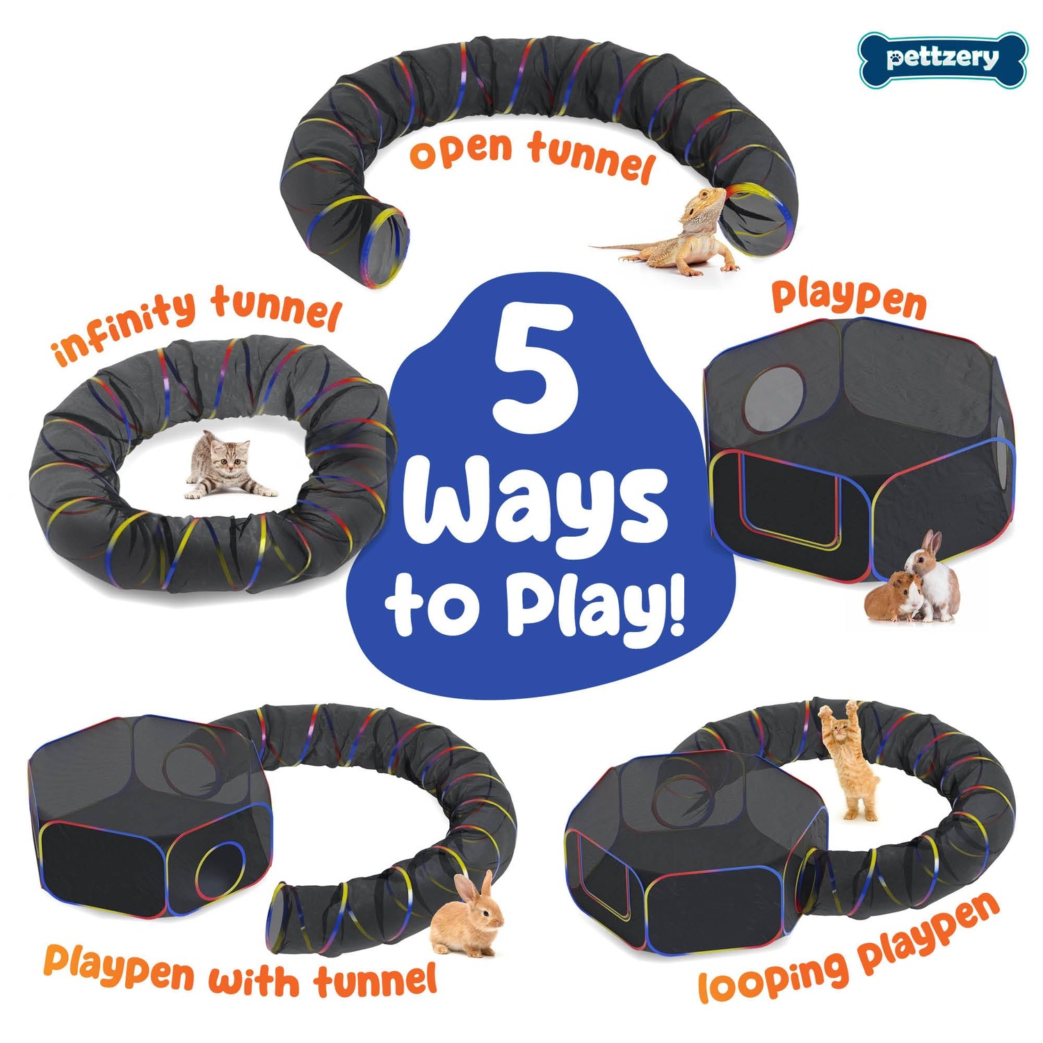 Pettzery Portable Catio with Play Tunnel: image 3