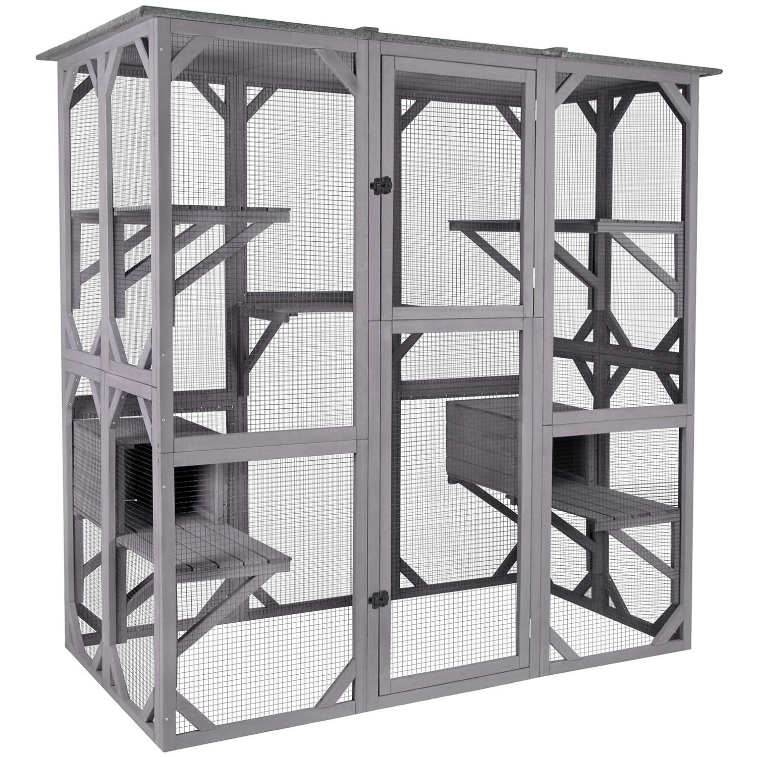 Walk-In Catio Wooden Outdoor Cat Enclosure: image 8
